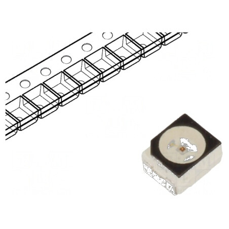 LED SMD 3528 PLCC2 roșie 1,5-3,8lm 450-1400mcd 3,4x3x2,1mm | Electronic-mag.ro | Componente Electronice