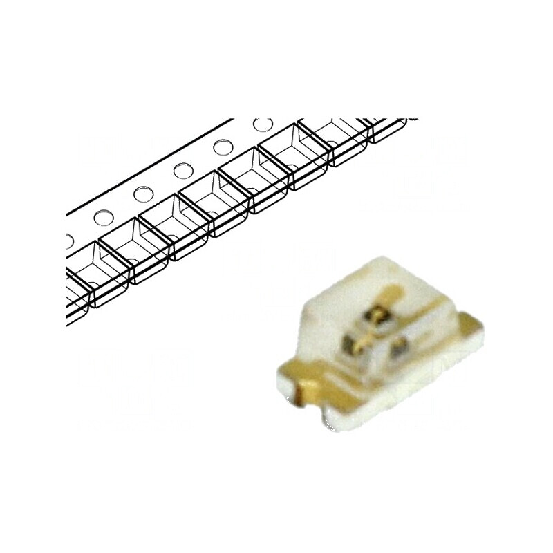 LED SMD 0603 albastru 28-180mcd 1,6x0,8x0,8mm 130° 2,8-3,8V | Electronic-mag.ro | Componente Electronice