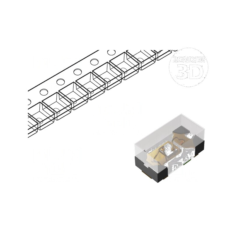 LED SMD 0402 galben-verde 10-15mcd 1x0,5x0,45mm 120° 20mA | Electronic-mag.ro | Componente Electronice