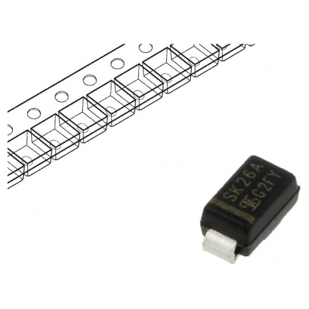 Diodă Schottky SMD 60V 2A SMA pentru redresoare, rolă/bandă | Electronic-mag.ro | Componente Electronice