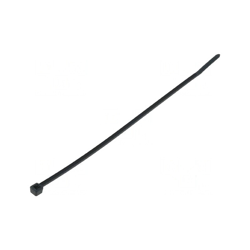 Colier de strângere poliamidă 80N 145mm x 2,5mm negru | Electronic-mag.ro | Componente Electronice
