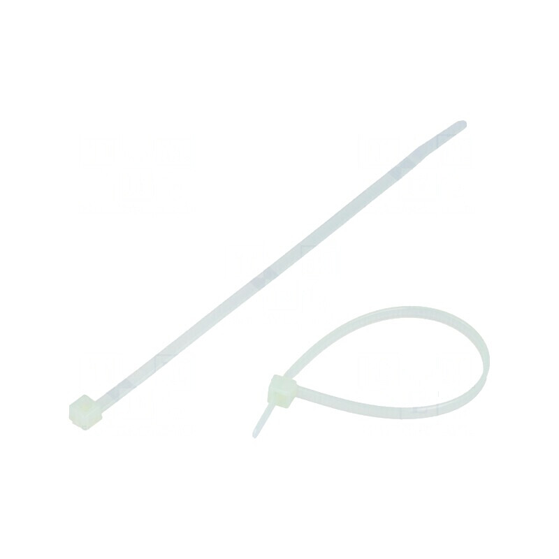 Colier de strângere poliamidă 150mm x 3,5mm 135N naturală | Electronic-mag.ro | Componente Electronice