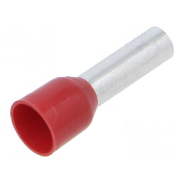 Vârf tub de capăt izolat cupru 10mm² 15mm cositorit crimpat | Electronic-mag.ro | Componente Electronice