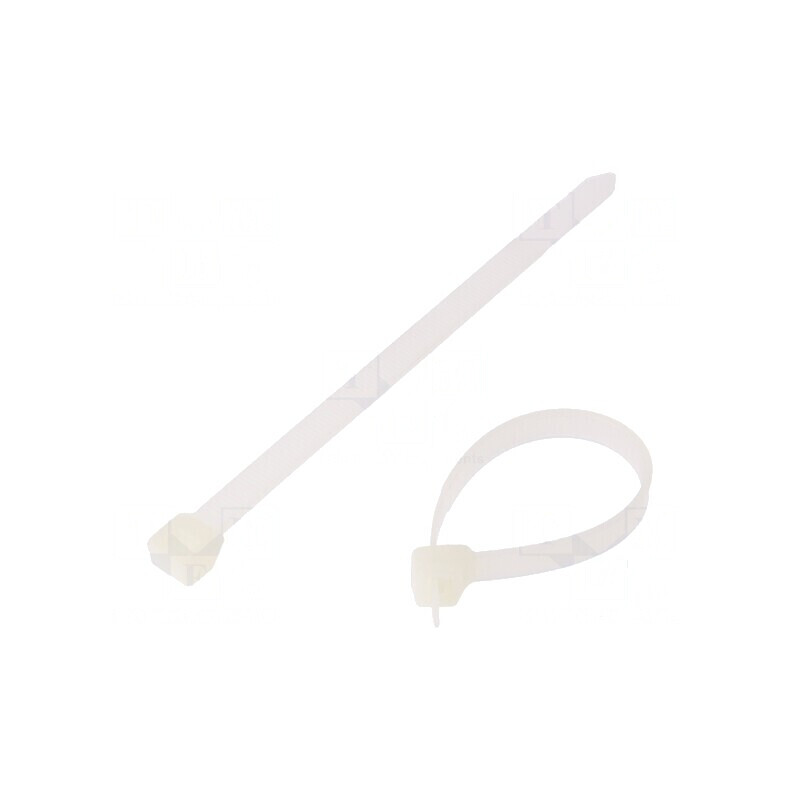 Colier de strângere poliamidă 150mm x 7,6mm 533N naturală | Electronic-mag.ro | Componente Electronice