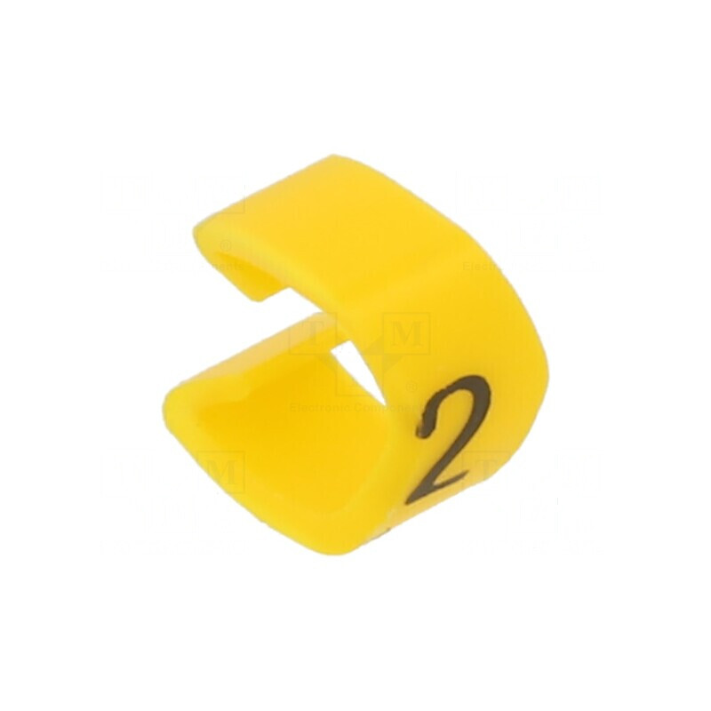Markere de Marcaj PVC Galben 2-4mm, Temperatură 30-80°C, cu Împingere | Electronic-mag.ro | Componente Electronice