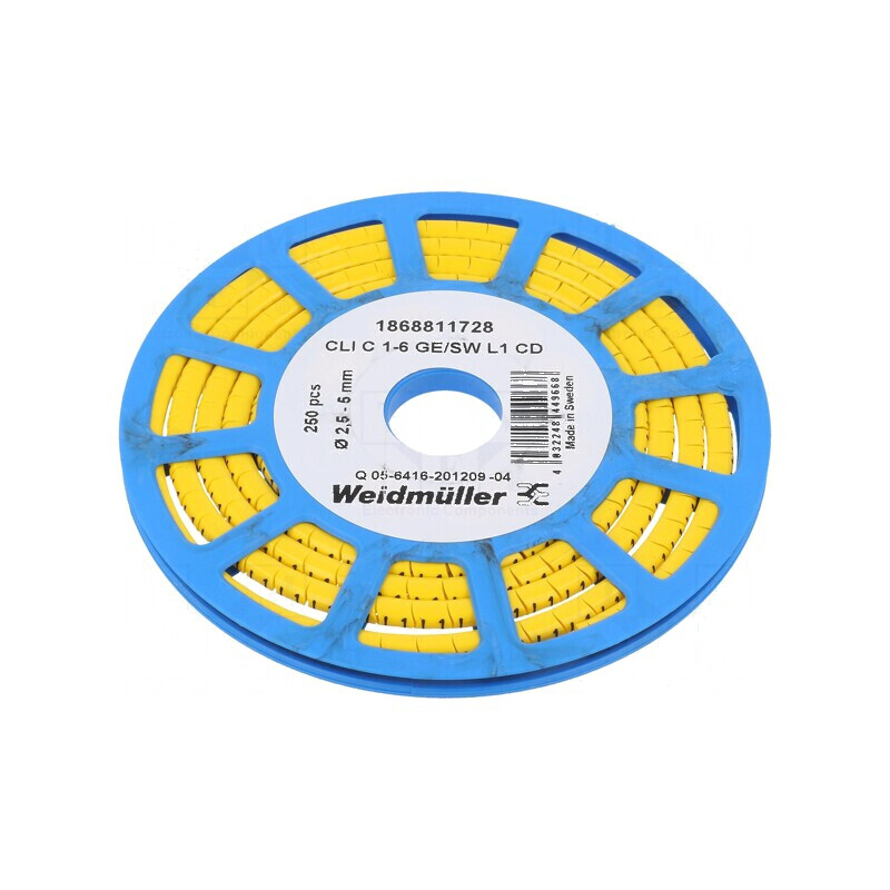 Markere Marcaj PVC galben - 2,5÷5mm, -30÷80°C | Electronic-mag.ro | Componente Electronice