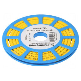 Markere Marcaj L2 2,5÷5mm PVC galben 30÷80°C | Electronic-mag.ro | Componente Electronice