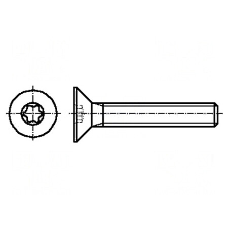 Şurub M5x16 Torx® TX25 îngropat oțel inoxidabil A2 | Electronic-mag.ro | Componente Electronice