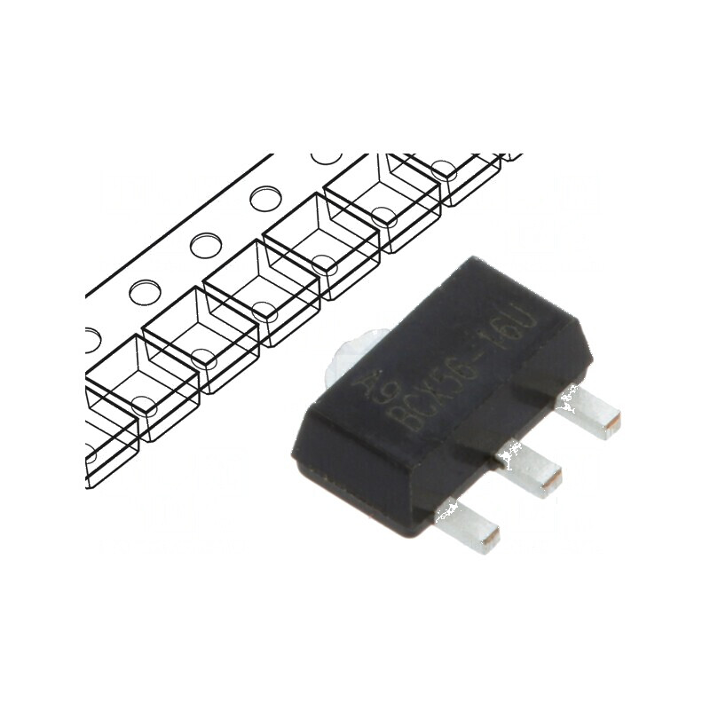 Tranzistor NPN bipolar 80V 1A 1W SOT89 pentru aplicații auto | Electronic-mag.ro | Componente Electronice
