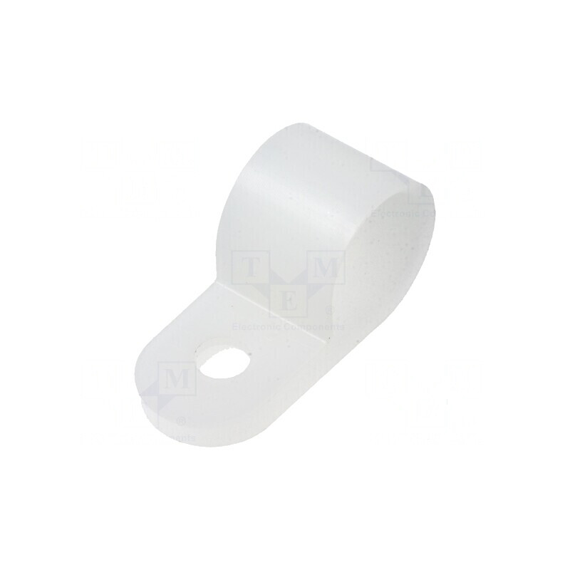 Clipsuri tip P pentru cabluri Øbuclă 11,5mm natural | Electronic-mag.ro | Componente Electronice