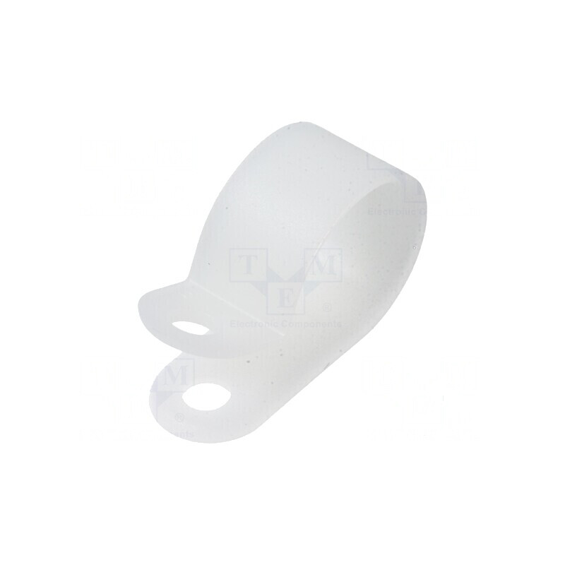 Clipsuri tip P pentru cabluri Øbuclă 15,5mm naturale | Electronic-mag.ro | Componente Electronice