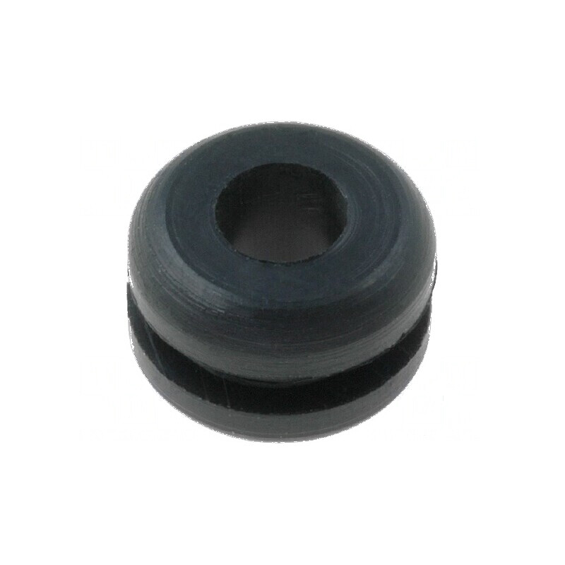 Manșon din cauciuc negru Ø 6,4mm, Øorif: 4mm | Electronic-mag.ro | Componente Electronice