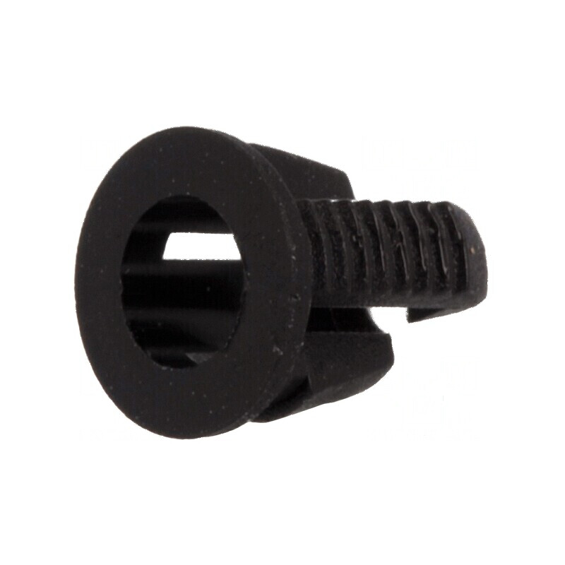 Montură LED 3mm monobloc neagră UL94V-2 5,8mm | Electronic-mag.ro | Componente Electronice