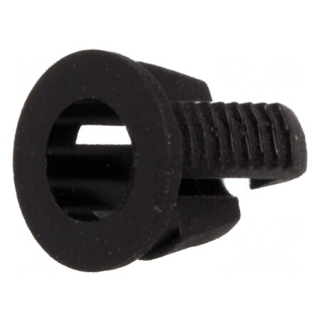 Montură LED 3mm monobloc neagră UL94V-2 5,8mm | Electronic-mag.ro | Componente Electronice