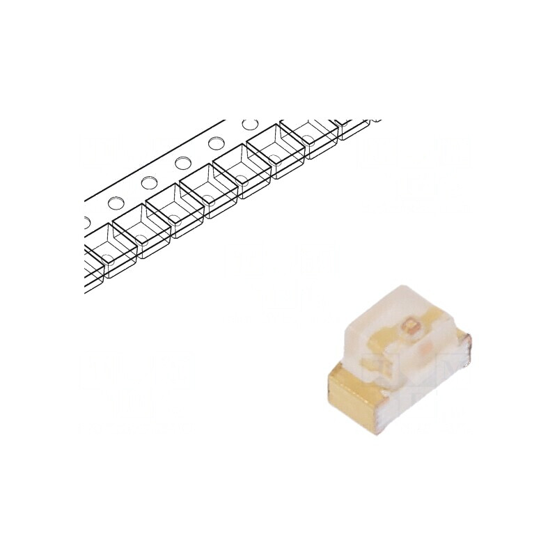 LED SMD 0603 galben 3-8mcd 1,6x0,8x1,1mm 150° 20mA λd 588nm | Electronic-mag.ro | Componente Electronice