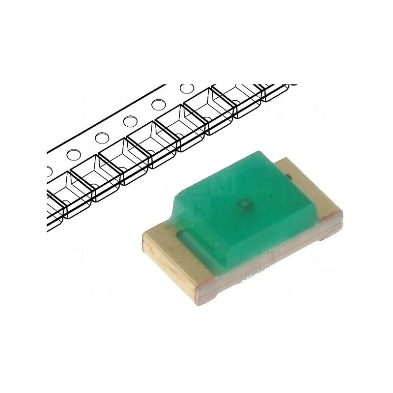 LED SMD 1206 verde 3,2÷12,5mcd 3,2x1,6x1,1mm 120° 20mA 105mW | Electronic-mag.ro | Componente Electronice