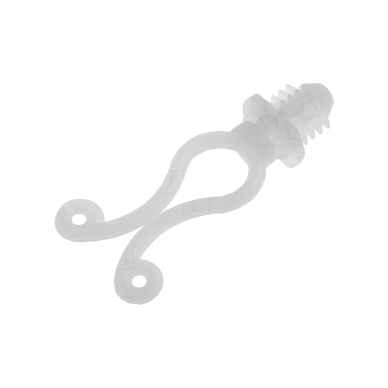 Clipsuri pentru cablu Ø buclă 7,6-10,2mm poliamidă naturală | Electronic-mag.ro | Componente Electronice