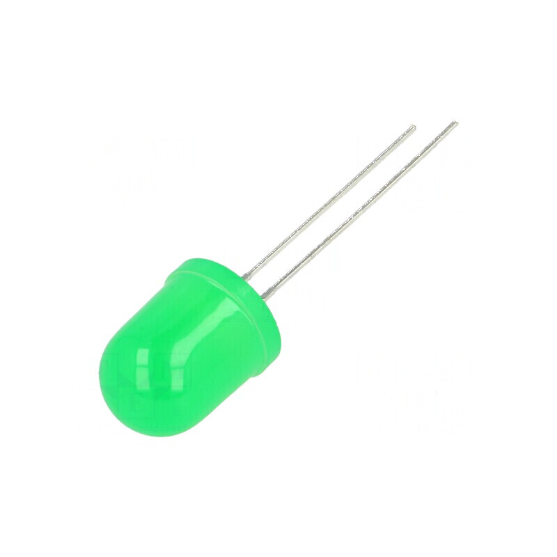 LED Verde 40-45mcd 40° Convex 10mm | Electronic-mag.ro | Componente Electronice