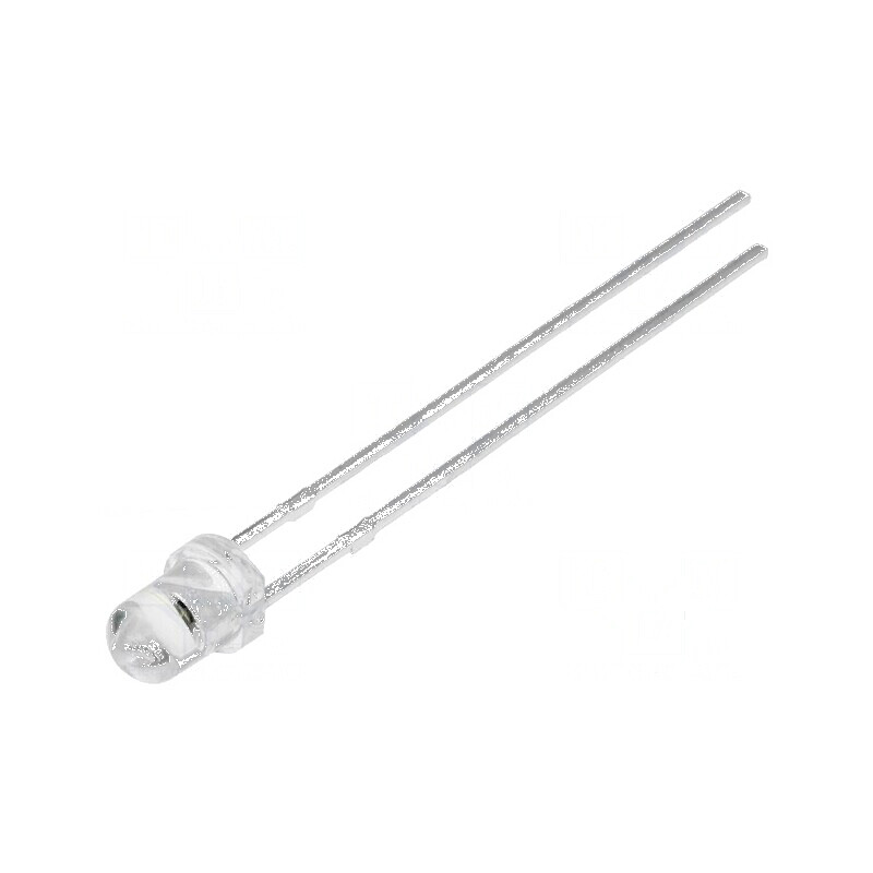 Emiţător IR 3mm 940nm Transparent 30° THT 100mW | Electronic-mag.ro | Componente Electronice