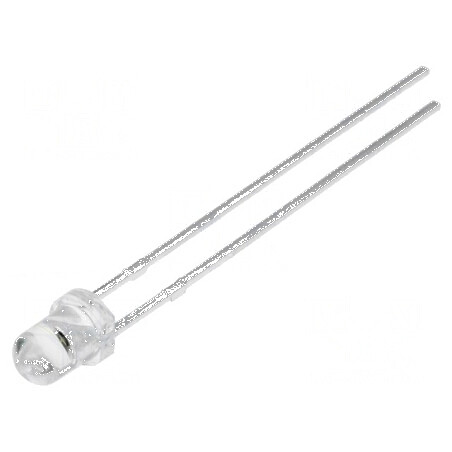 Emiţător IR 3mm 940nm Transparent 30° THT 100mW | Electronic-mag.ro | Componente Electronice