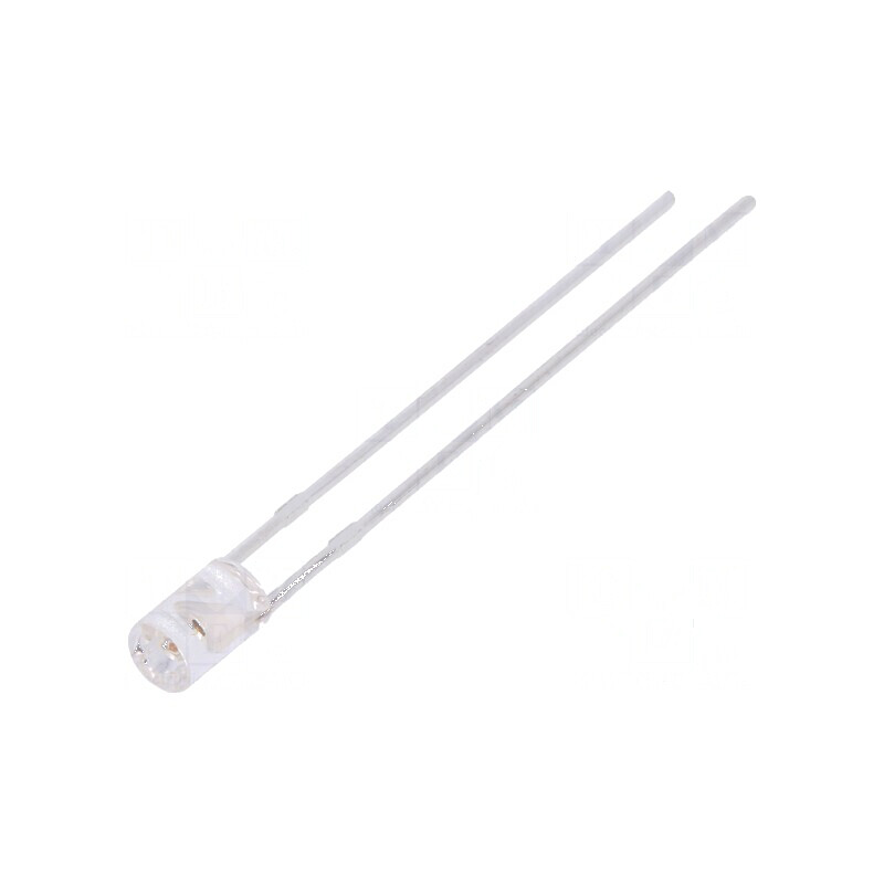 LED 3mm roșie 600-1000mcd 110° plat | Electronic-mag.ro | Componente Electronice