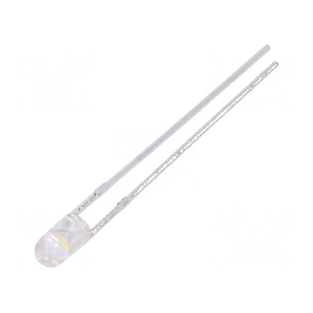 LED 3mm alb neutru 5000-8500mcd 30° convex | Electronic-mag.ro | Componente Electronice