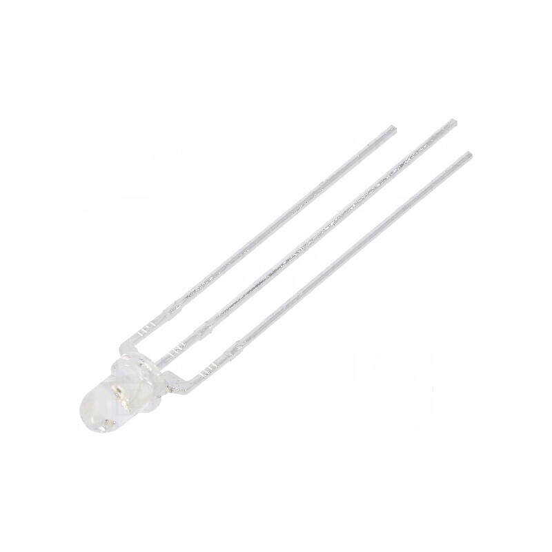 LED 3mm Roșu/Albastru 30° Convex | Electronic-mag.ro | Componente Electronice
