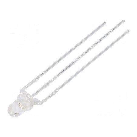 LED 3mm Roșu/Albastru 30° Convex | Electronic-mag.ro | Componente Electronice