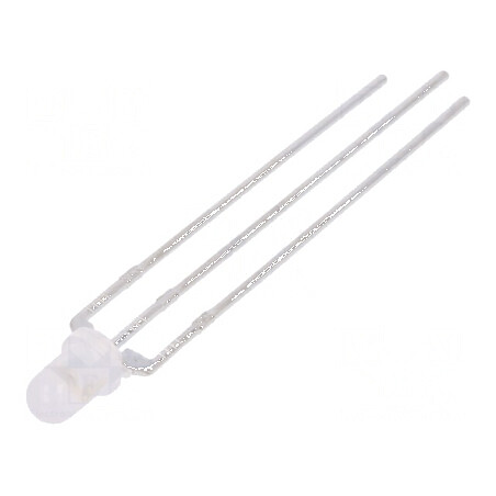 LED 3mm roșie galben-verde 60° convex | Electronic-mag.ro | Componente Electronice