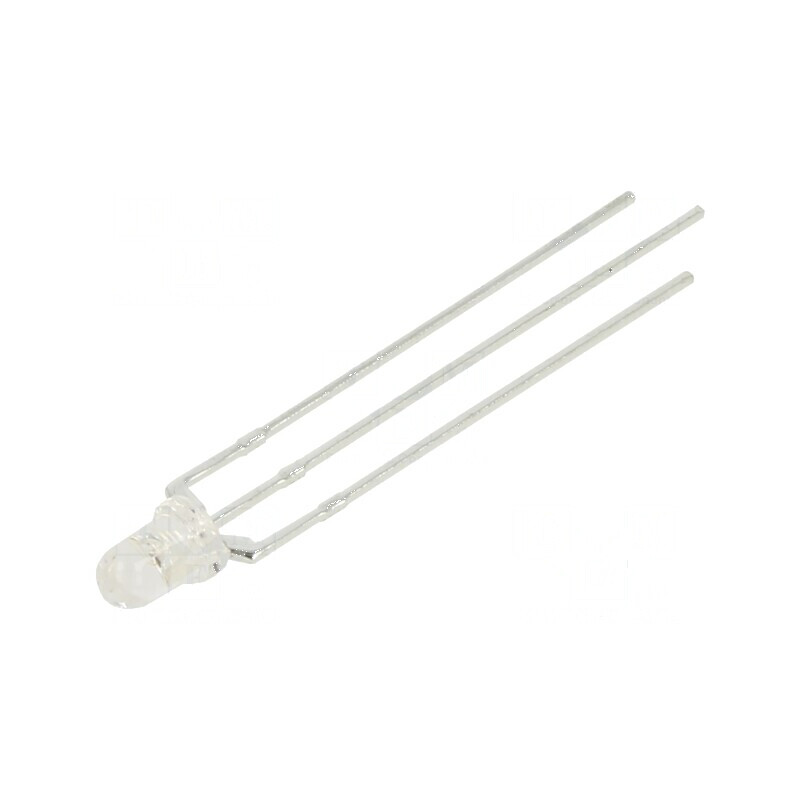 LED 3mm roșie/verde 30° convex | Electronic-mag.ro | Componente Electronice