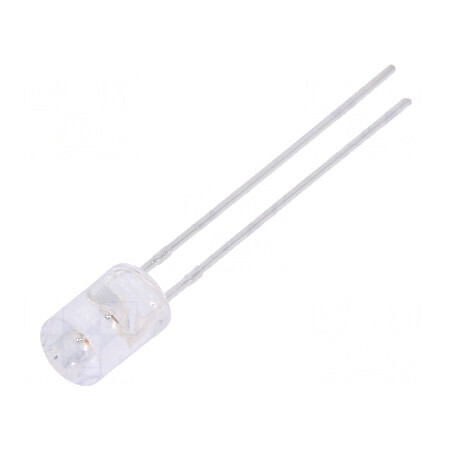 LED 5mm roșie 270-460mcd 110° plat, nr. term: 2 | Electronic-mag.ro | Componente Electronice