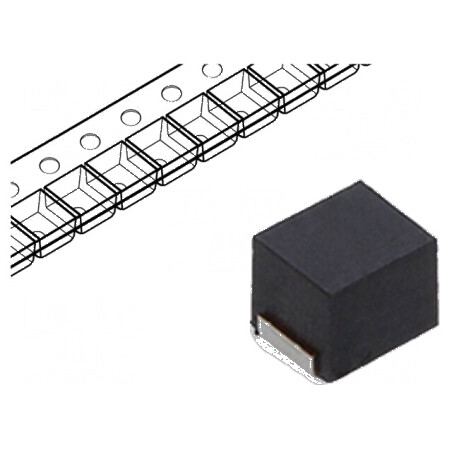 Inductor SMD 1008 10uH 155mA 3,5Ω Q25 2,52MHz | Electronic-mag.ro | Componente Electronice