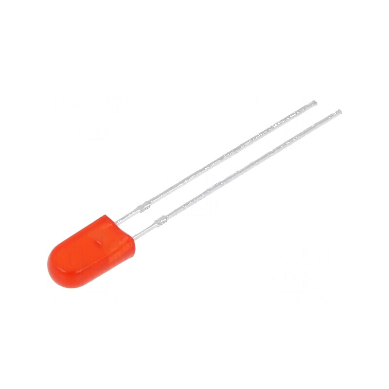 LED dreptunghiular 2,54x5mm roșu 30-35mcd 50° 20mA | Electronic-mag.ro | Componente Electronice