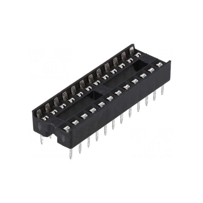 Soclu pentru circuite integrate DIP24, 7,62mm THT, Raster 2,54mm | Electronic-mag.ro | Componente Electronice