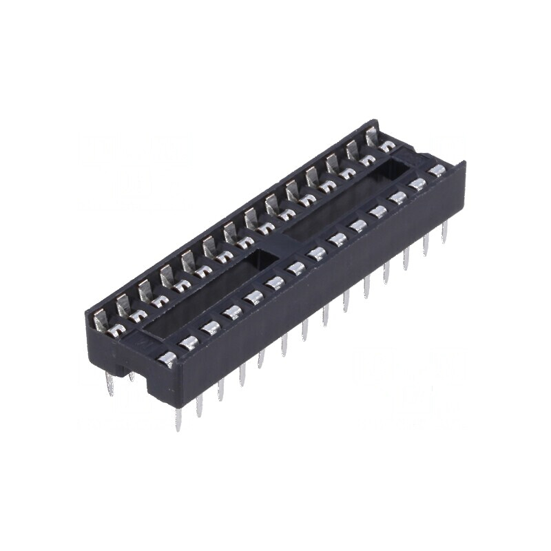 Soclu DIP28 pentru circuite integrate THT 7,62mm Raster 2,54mm | Electronic-mag.ro | Componente Electronice