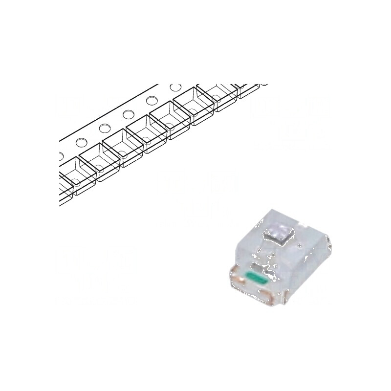 LED verde cu clipire 400÷700mcd 120° 20mA 3÷4VDC 0805 | Electronic-mag.ro | Componente Electronice