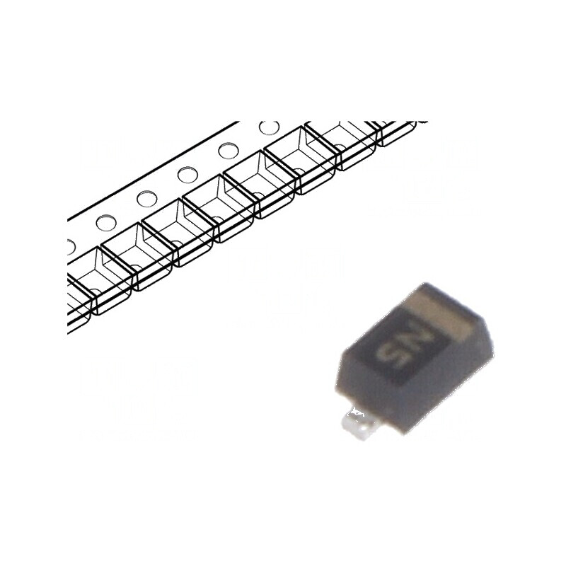 Diodă TVS 160W 27V 3A unidirecțională SOD523 ESD | Electronic-mag.ro | Componente Electronice