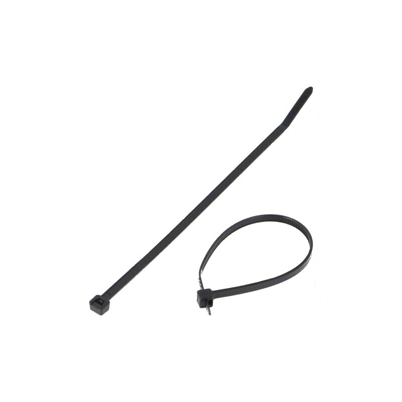 Colier de strângere poliamidă 178N negru L: 142mm W: 3,6mm | Electronic-mag.ro | Componente Electronice