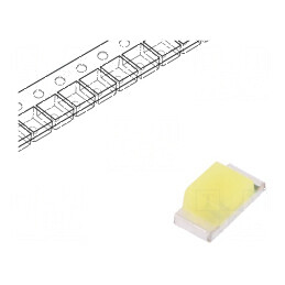 LED SMD 0603 Alb Rece 80-200mcd 5mA 2.7-3.4VDC | Electronic-mag.ro | Componente Electronice