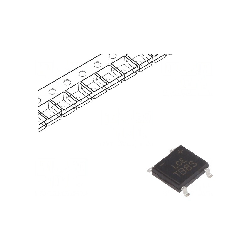 Punte redresoare monofazat 800V 1A 30A TBS SMT | Electronic-mag.ro | Componente Electronice