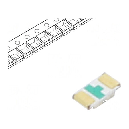 LED SMD 1608 roșie 11,5-28,5mcd 1,6x0,8x0,4mm 120° 5mA 60mW | Electronic-mag.ro | Componente Electronice