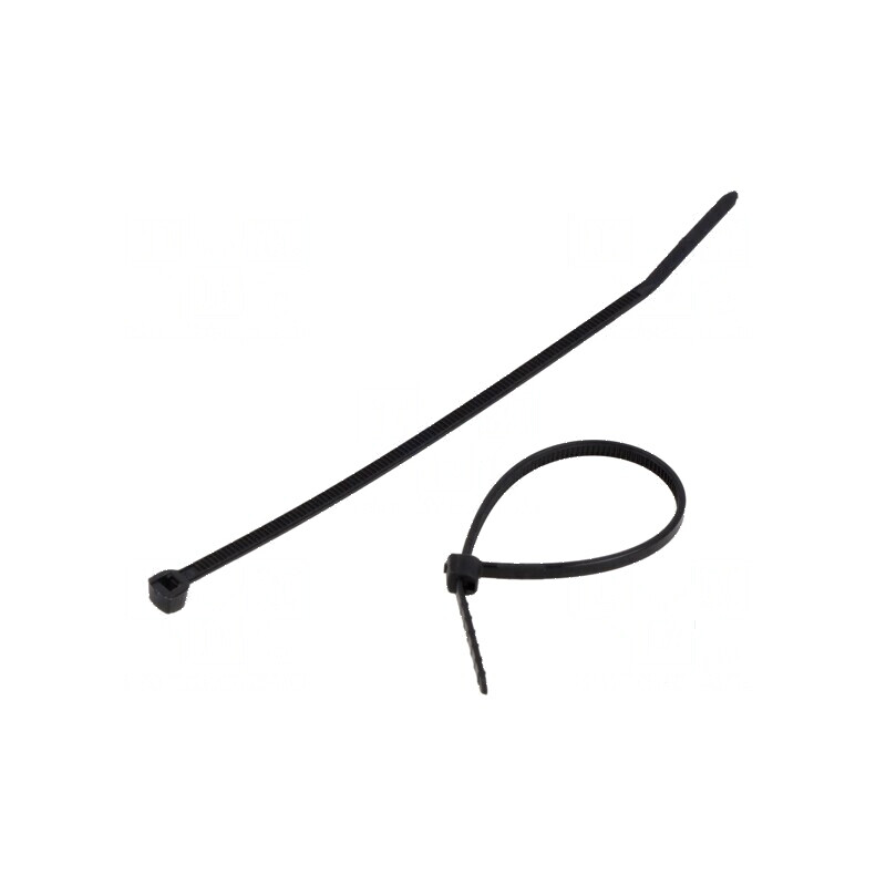 Colier de strângere negru L: 111mm W: 2,4mm 80N UL94V-2 | Electronic-mag.ro | Componente Electronice