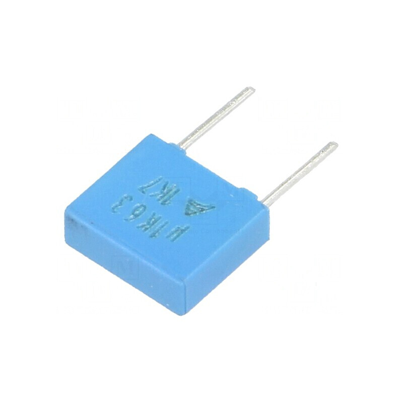 Condensator poliester 0,1uF 40VAC 63VDC 5mm ±10% THT | Electronic-mag.ro | Componente Electronice