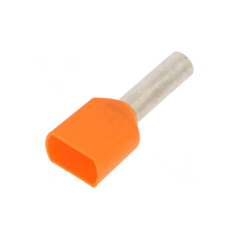 Vârf tub de capăt izolată dublă cupru 4mm² 12mm cositorit | Electronic-mag.ro | Componente Electronice Vârf tub de capăt izolată dublă cupru 4mm² 12mm cositorit | Electronic-mag.ro | Componente Electronice