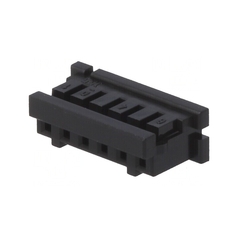 Conector cablu-cablu PCB mufă mamă 6 PIN DF3 2mm drept | Electronic-mag.ro | Componente Electronice