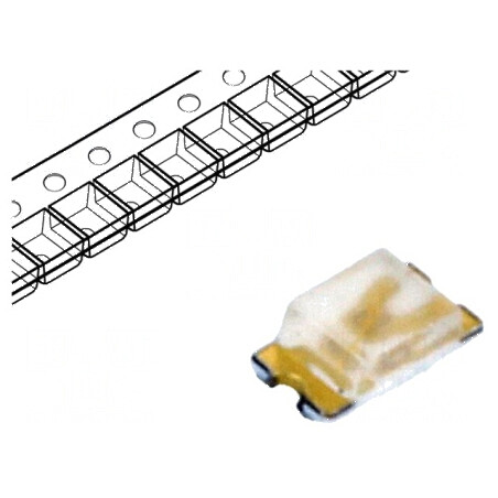 LED SMD 0603 albastru 11,2-15mcd 1,6x0,8x0,55mm 130° 5mA | Electronic-mag.ro | Componente Electronice