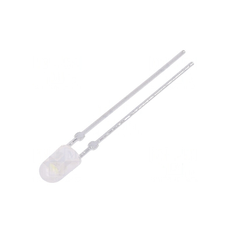 LED oval 3,9x3,2mm alb rece 2200-3800mcd 110/40° fără colier | Electronic-mag.ro | Componente Electronice