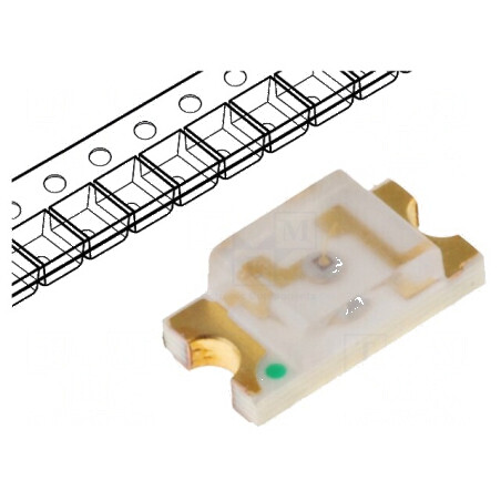 LED SMD 2012 roșie și verde 2x1,25mm 120° λd: 520nm, 624nm | Electronic-mag.ro | Componente Electronice