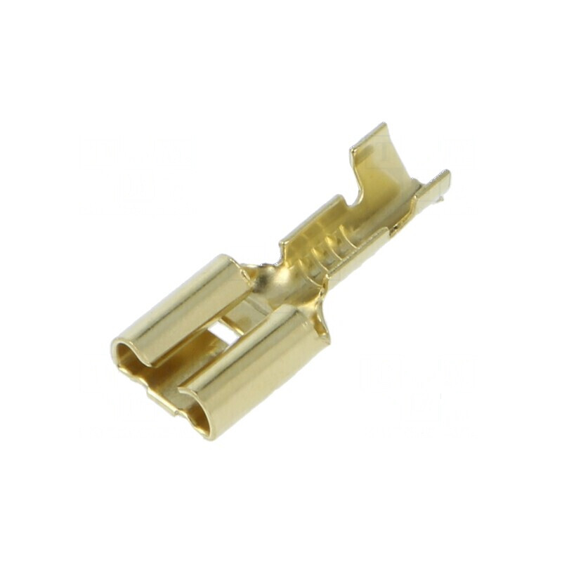 Terminal plat 6,3mm mamă 0,5-1mm2 crimpat pe cablu | Electronic-mag.ro | Componente Electronice