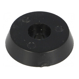 Picioruş negru polietilenă 25mm x 21,5mm x 8,5mm | Electronic-mag.ro | Componente Electronice